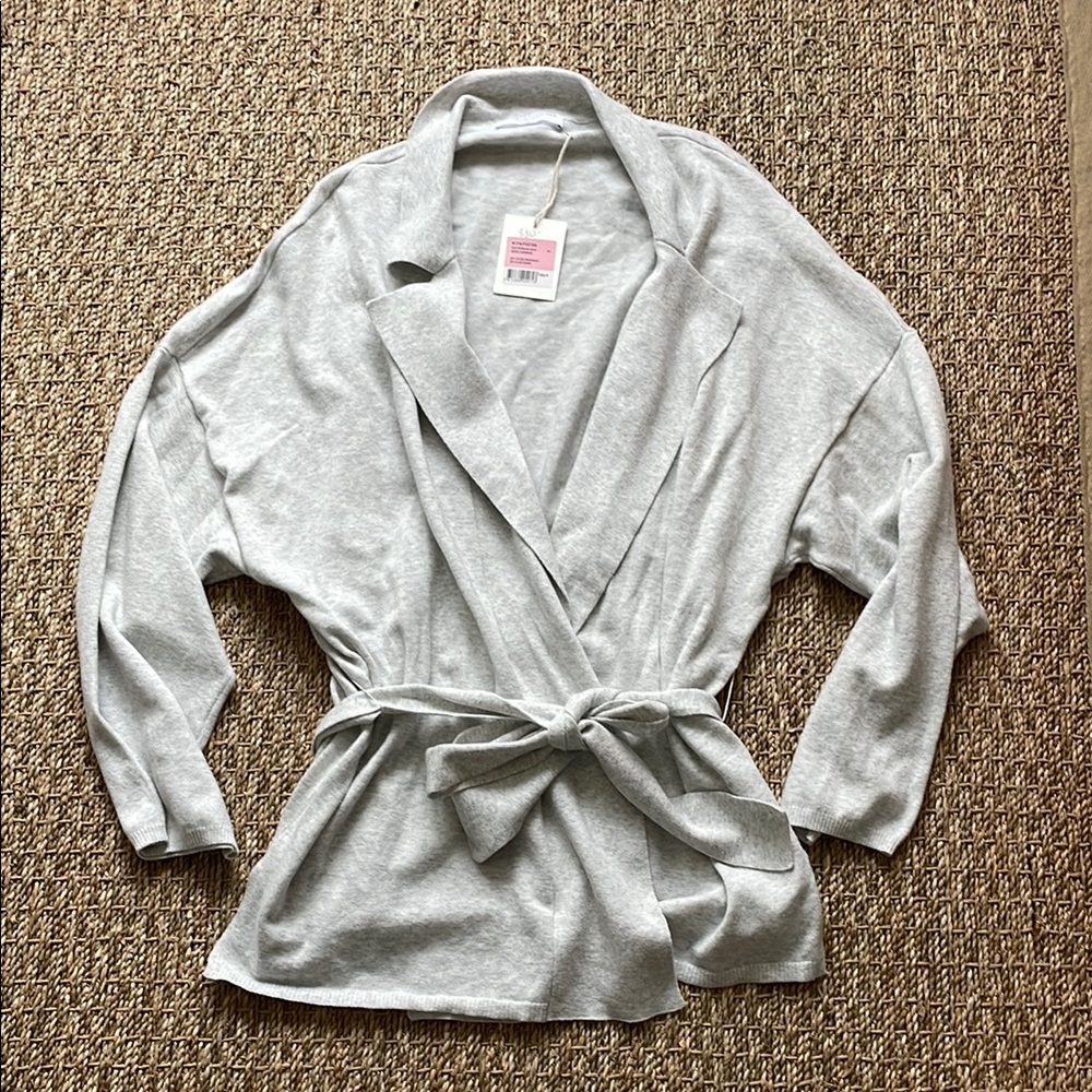 MAJESTIC FILATURES cardigan tie sweater! NEW WITH TAGS!!